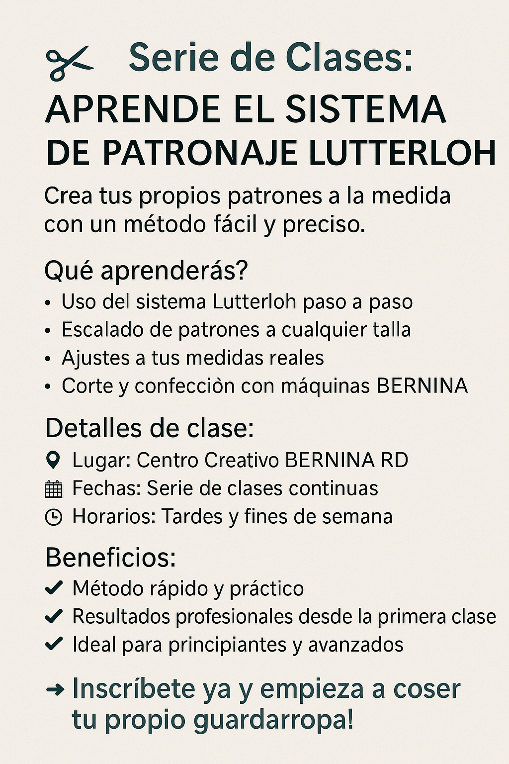 Taller-Sistema de Patronaje Lutterloh (CLASE 1)