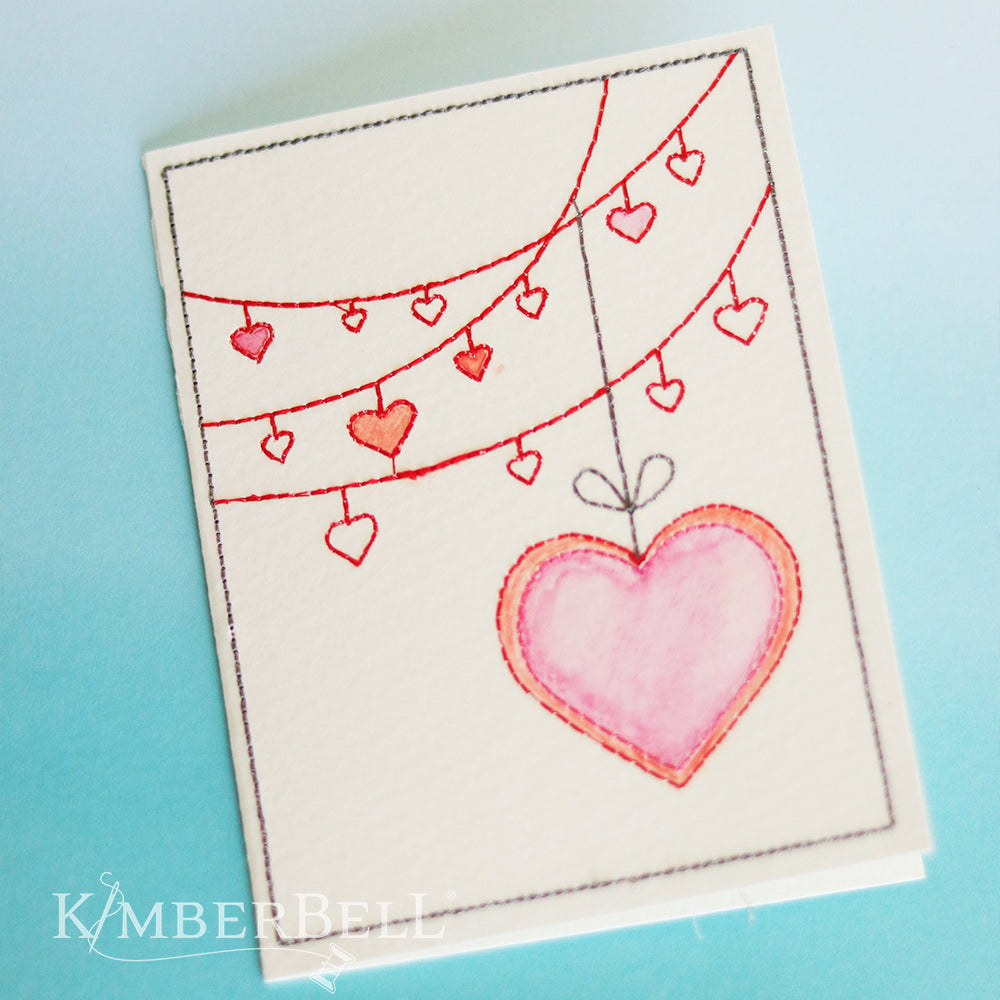Kimberbell Tarjetas Bordadas-Watercolor Wishes (Archivos de Bordar)