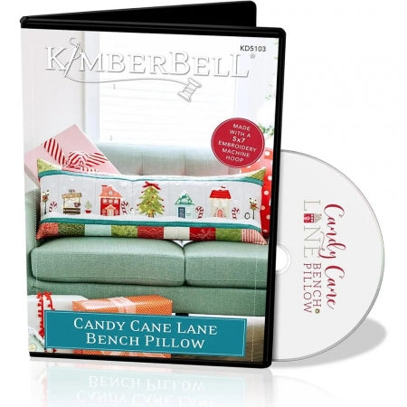Kimberbell Candy Cane Lane Bench Pillow (Archivos de Bordado)