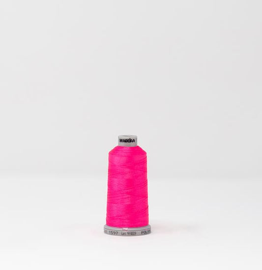 1597 SPOOL FLUORESCENT PINK-POLYNEON DE MADEIRA #40 (1,100 YARDAS)