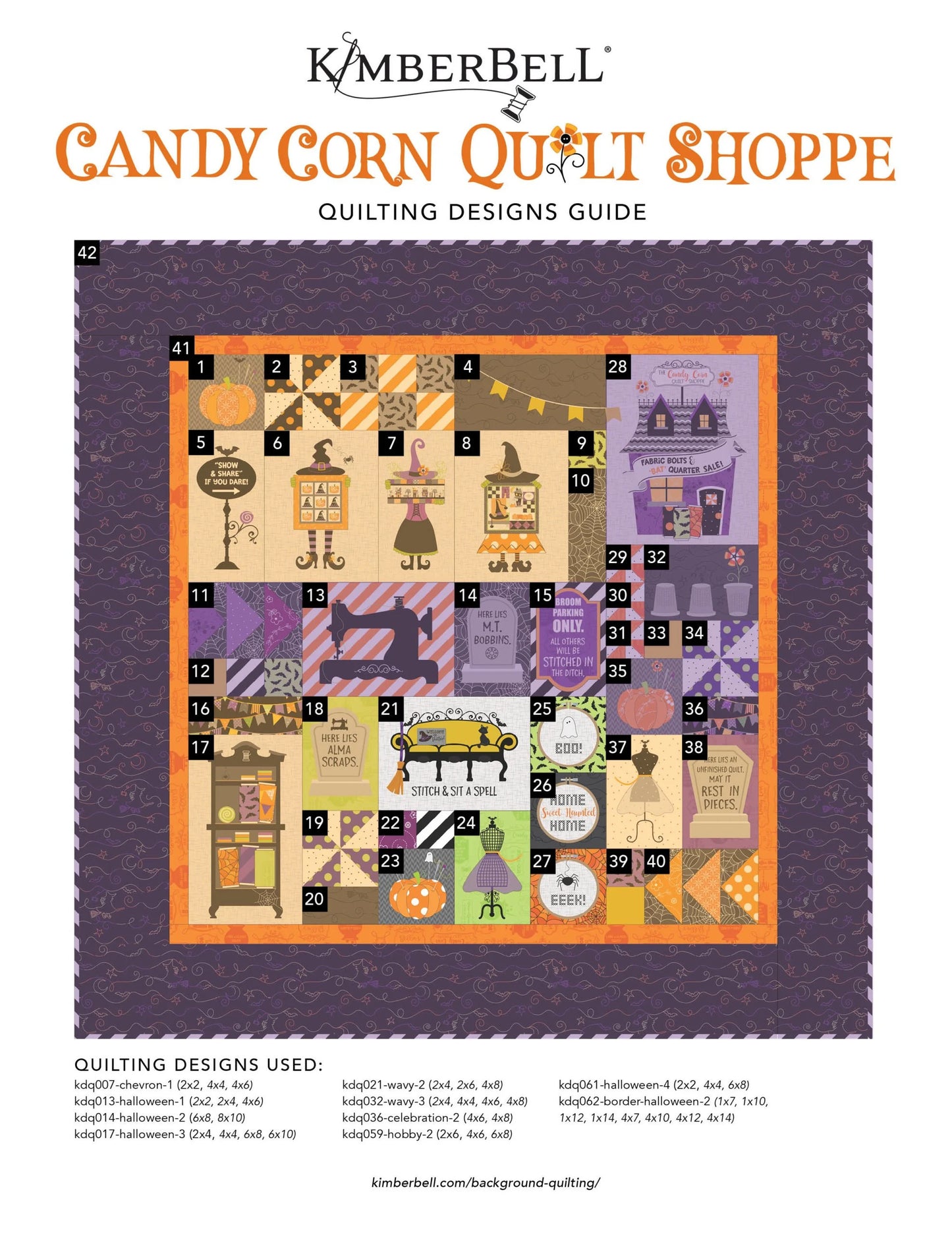 Kimberbell Candy Corn Quilt Shoppe-Quilt Fabric Kit (Kit de Telas)