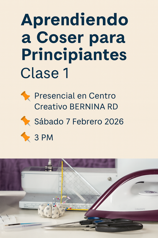 Taller “Aprendiendo a Coser para Principiantes”. Clase 1: El Equipo Básico de Costura at Sat, Feb 07, 2026 03:00 PM AST