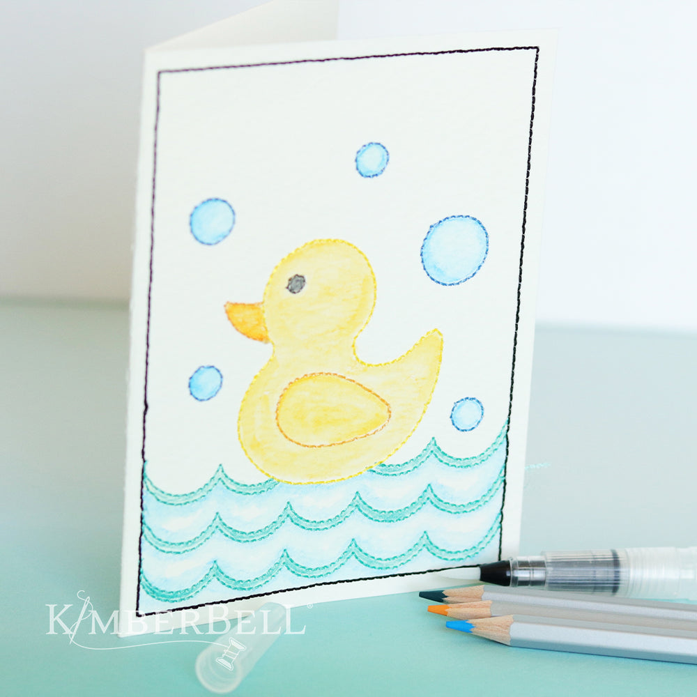 Kimberbell Tarjetas Bordadas-Watercolor Wishes (Archivos de Bordar)