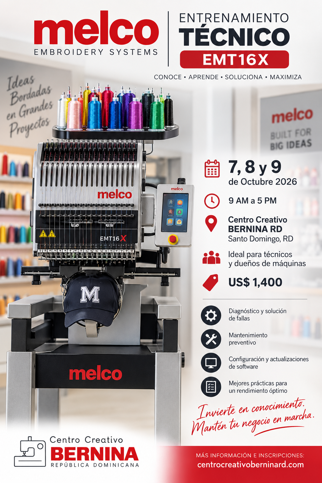 Entrenamiento Técnico Melco EMT16X