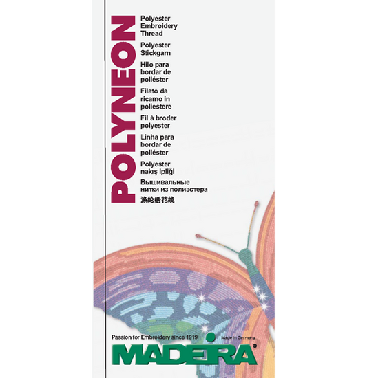 Carta de Colores de Hilos Reales MADEIRA Polyneon