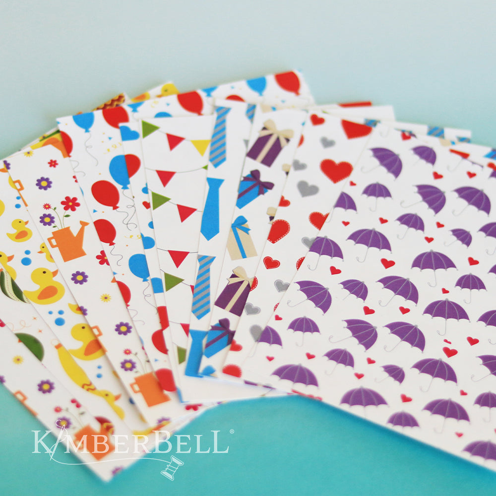 Kimberbell Tarjetas Bordadas-Watercolor Wishes (Archivos de Bordar)