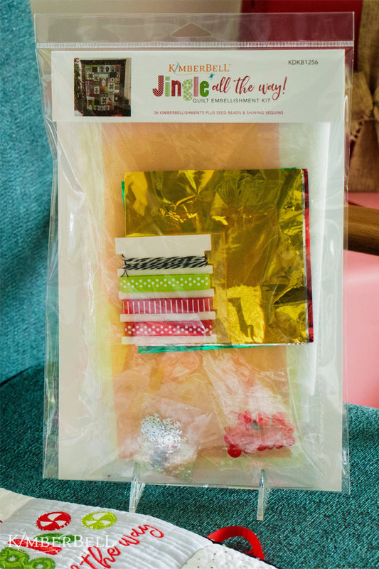 Kimberbell Jingle All The Way-Quilt Embellishment Kit-Kit de adornos para el quilt