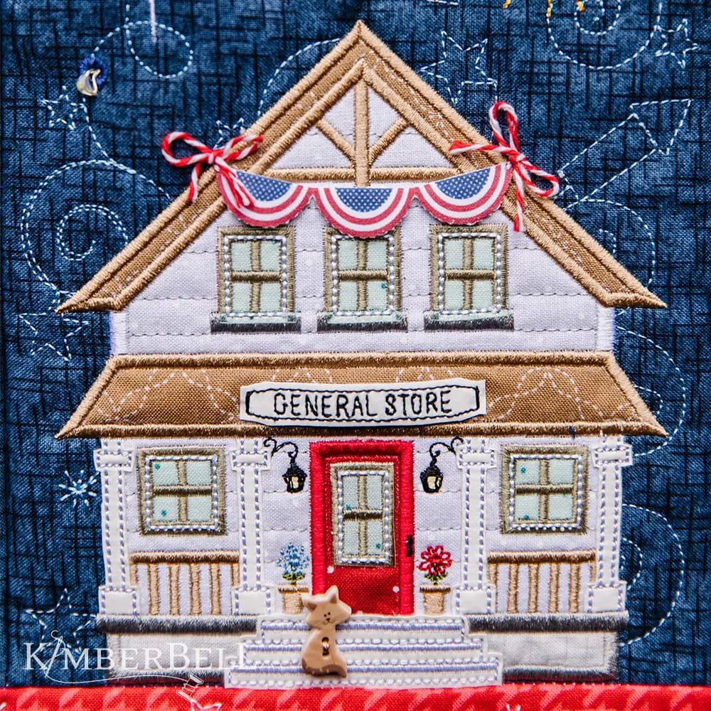 Kimberbell Main Street Celebration Bench Pillow-Fabric Kit (Kit de Telas)