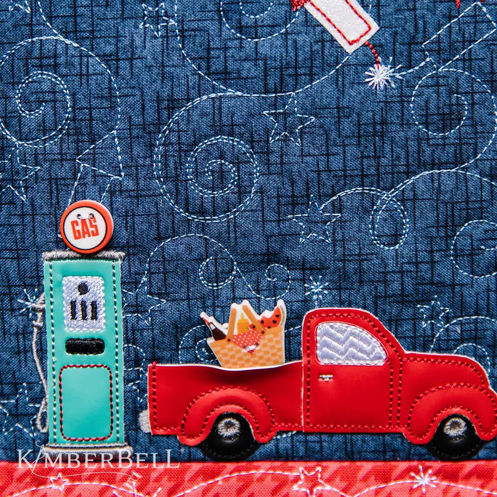 Kimberbell Main Street Celebration Bench Pillow-Fabric Kit (Kit de Telas)