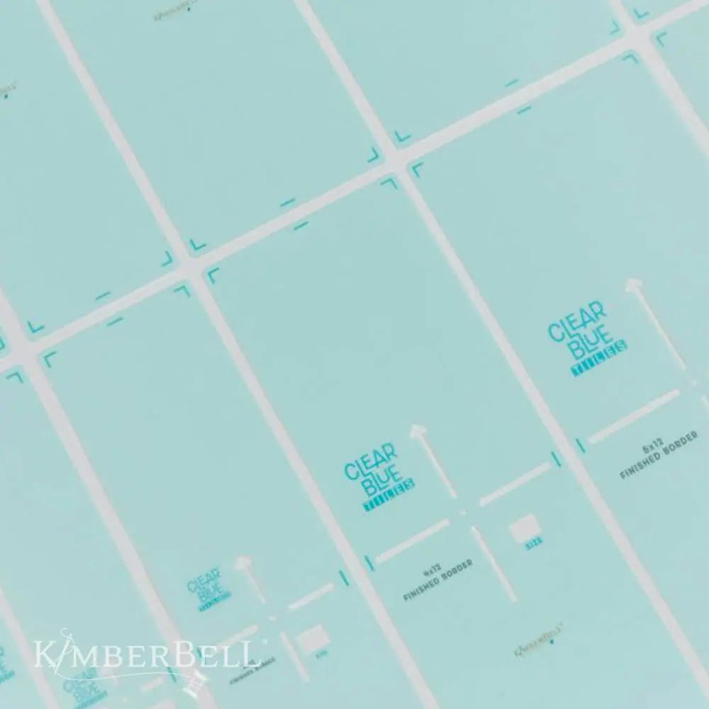 KimberBell Clear Blue Tiles-Expansion Set-Kit para acolchar en tu máquina de bordar