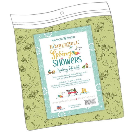 Maywood Studio Kimberbel Spring Showers Backing Fabric Kit-Tela