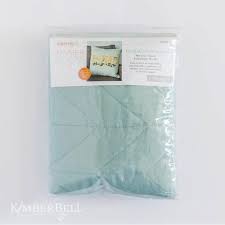 Kimberblanks-Quilted Pillow Blank-Mist Linenr-18x18" (Forro para cojín cuadrado)