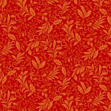 Tela Benartex (Autumn Elegance) Garden Vine Persimmon-Color 71, Style 06124
