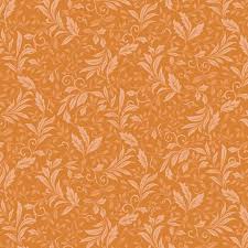 Tela Benartex (Autumn Elegance) Garden Vine Medium Tangerine-Color 38, Style 06124